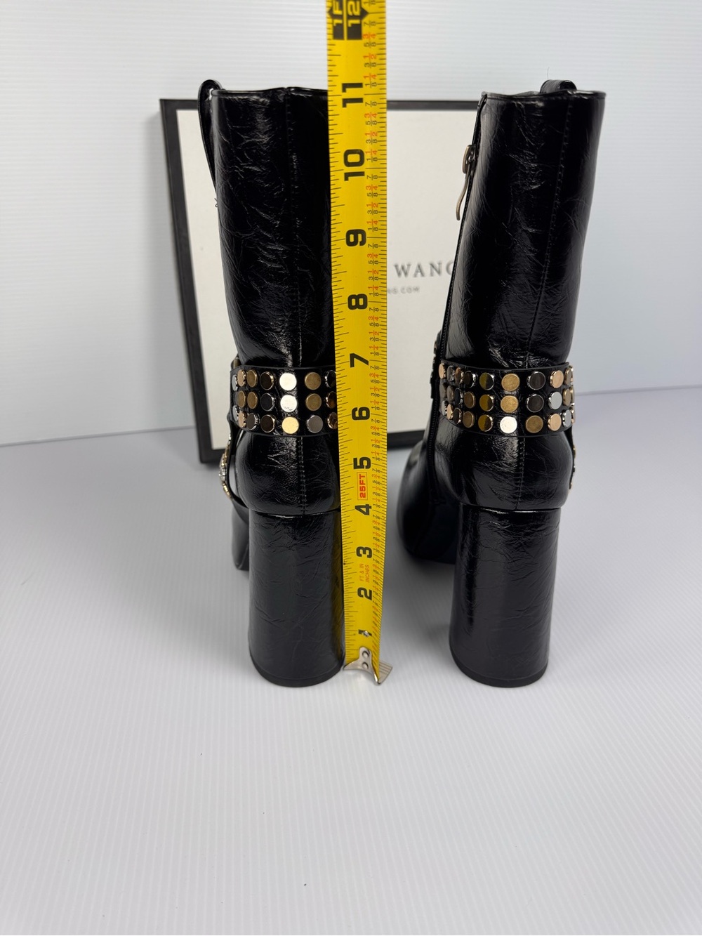 Azalea Wang DYZMA Studded Platform Boots – Black – NIB 🔥 - Picture 5 of 6